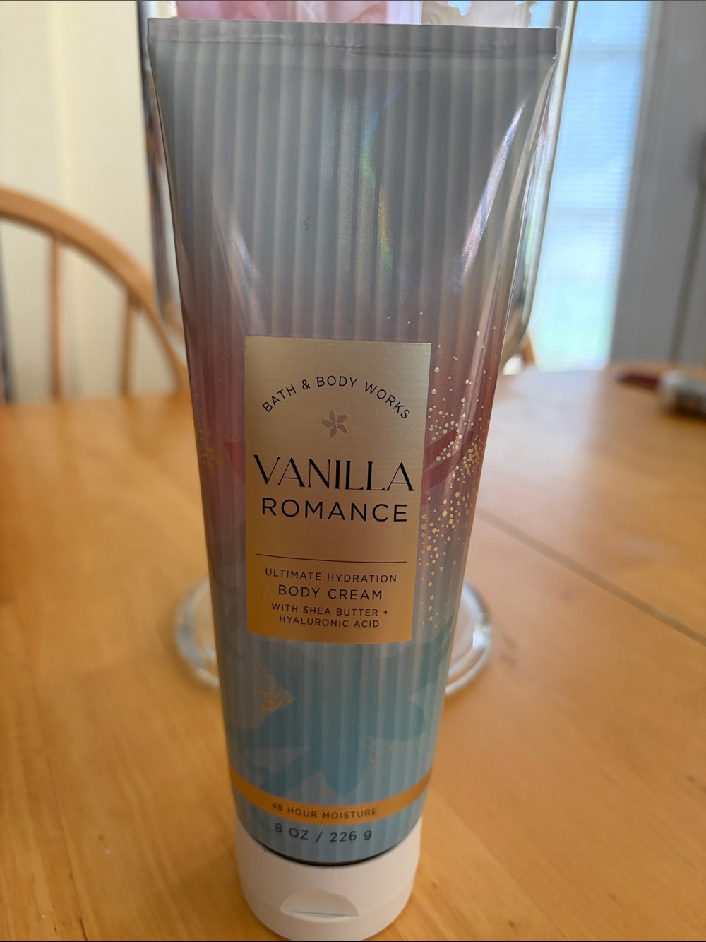 Bath & Body Works Vanilla Romance Body Cream - Pink, Blue & Gold